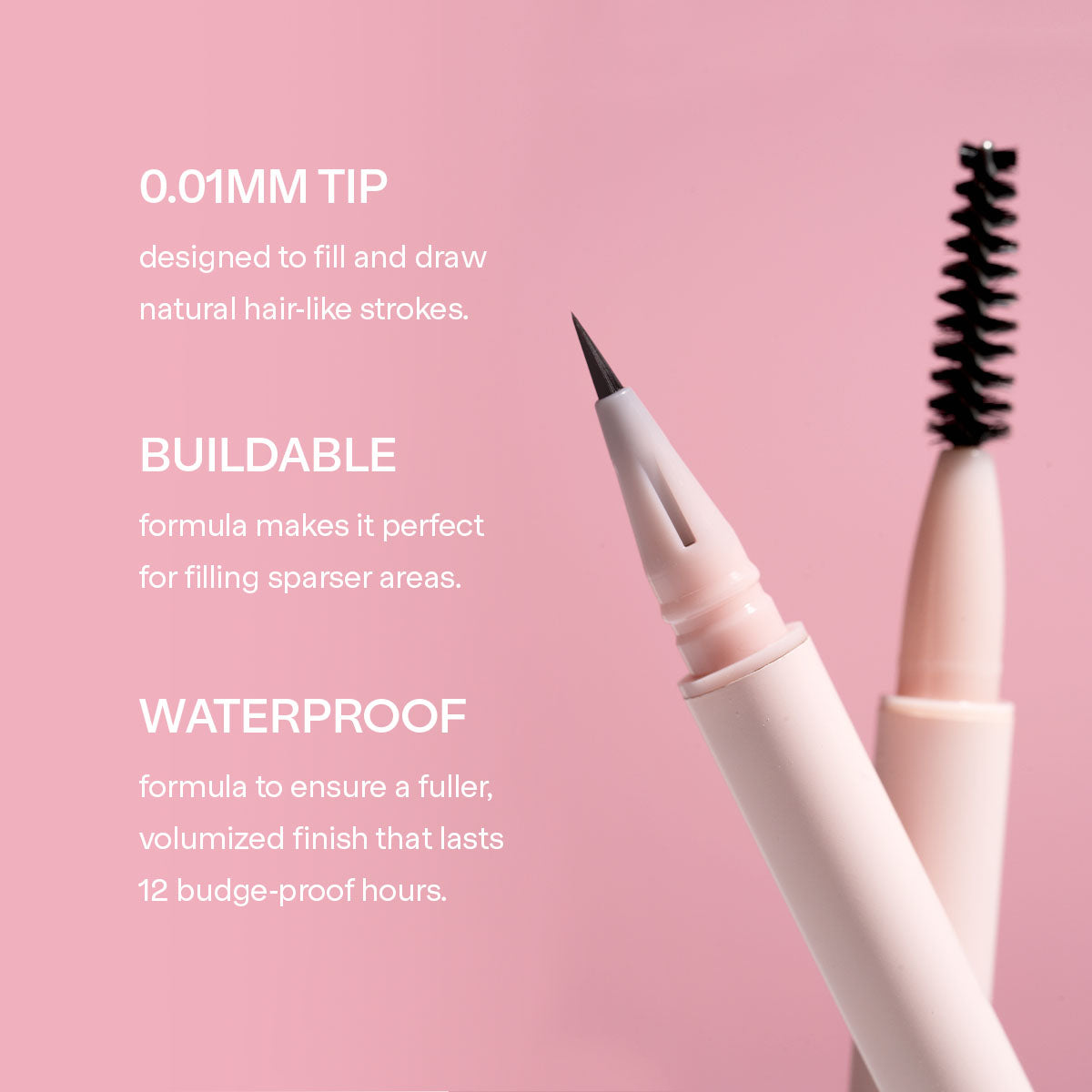  Ultra Fine Brow Defining Pen is designed with 0.01mm precise tip, buildable & waterproof formula | Anjoize